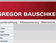 Tablet Screenshot of bauschke.de